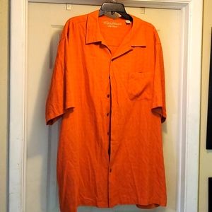 Caribbean Silk Blend short sleeve button down XXL shirt